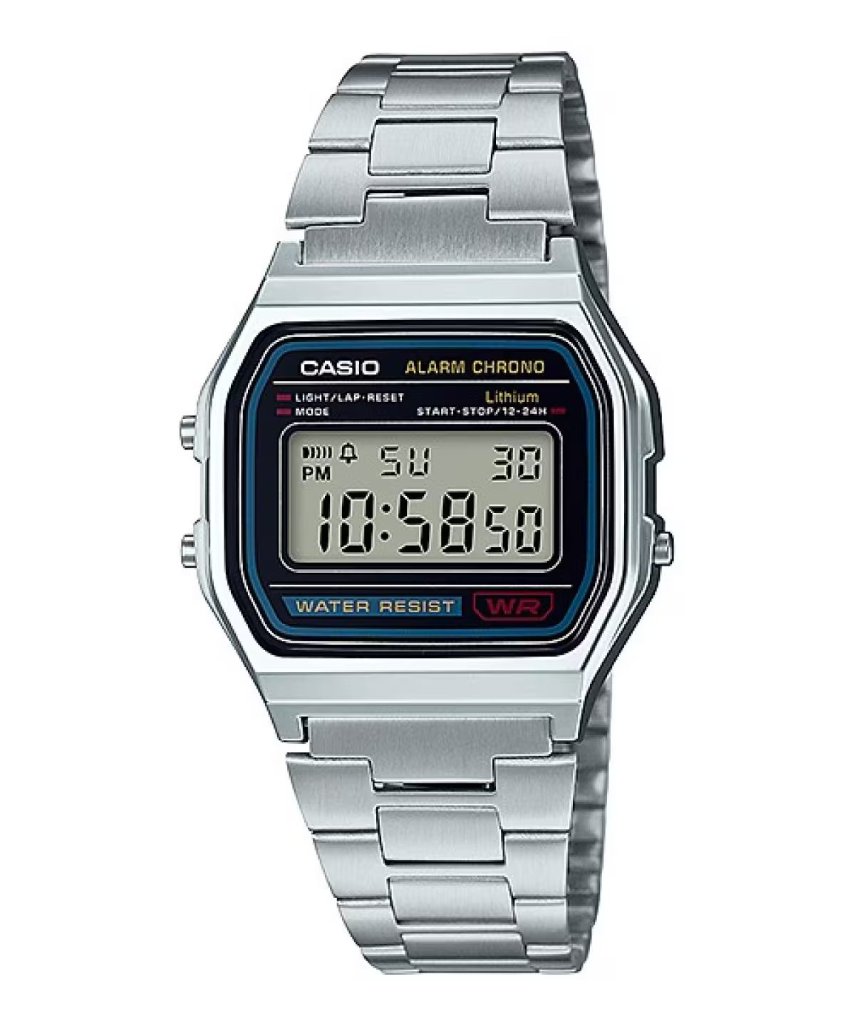 Reloj Casio A158WA – Plateado Vintage