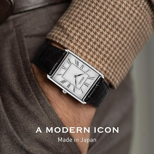 Reloj Seiko SWR049 – Diseño Rectangular Blanco