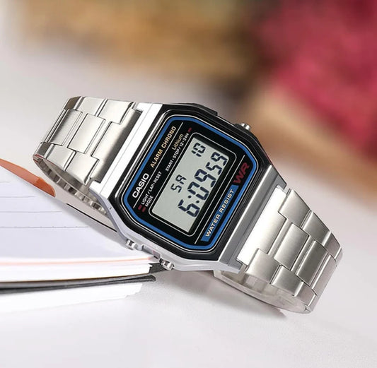 Reloj Casio A158WA – Plateado Vintage
